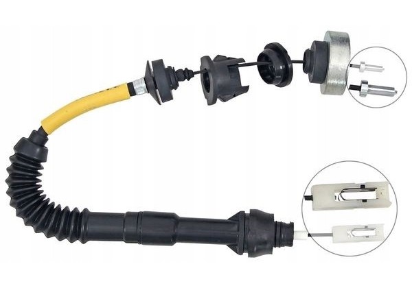 Трос зчеплення з авторегулюванням Peugeot Partner, Citroen Berlingo 1.8 D, 1.9 D, 2.0 HDI, КПП BE3, 2150R2
